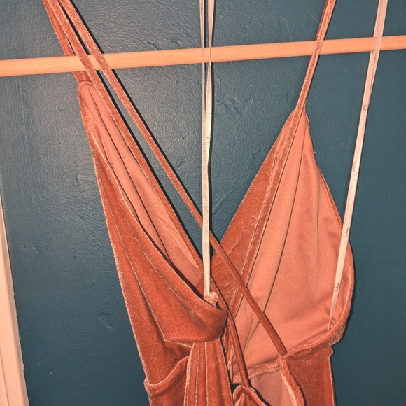 Whimsical Romance Mauve Velvet Faux-Wrap Maxi Lulus - Picture 14 of 16